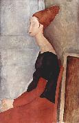 Amedeo Modigliani Portrat der Jeanne Hebuterne in dunkler Kleidung china oil painting artist
